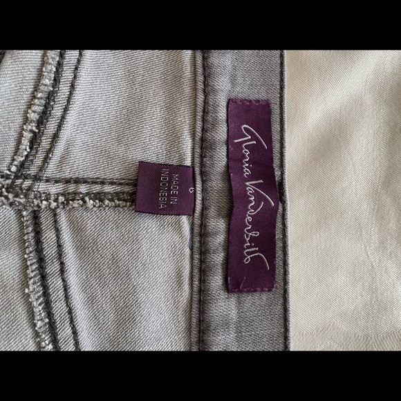 Gloria Vanderbilt Amanda Straight Leg Gray Jeans 6P - Picture 7 of 10